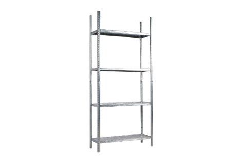 Stål reol B:92 D:34 H:200 cm
